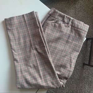 Plaid Gap Pants, slim cropped
